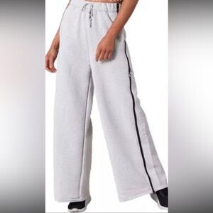 Nike Sportswear City Ready Wide Leg Fleece Waffle Knit Pants Side Zip CK7920-072